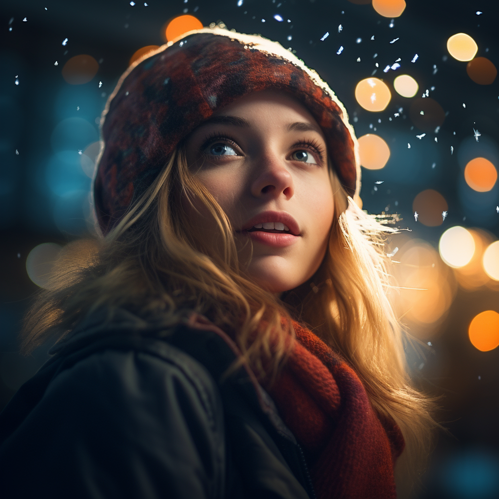 Colorful bokeh lights for design