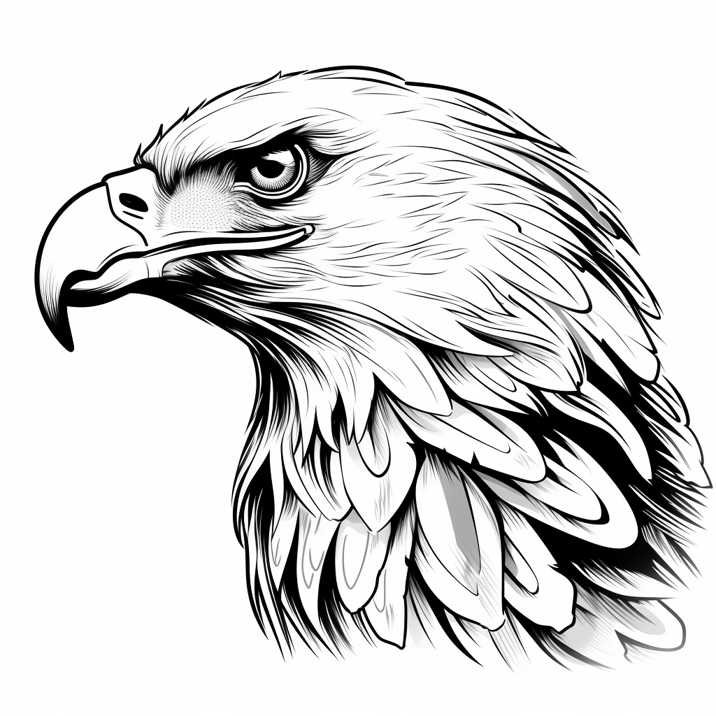 Bold eagle vector illustration