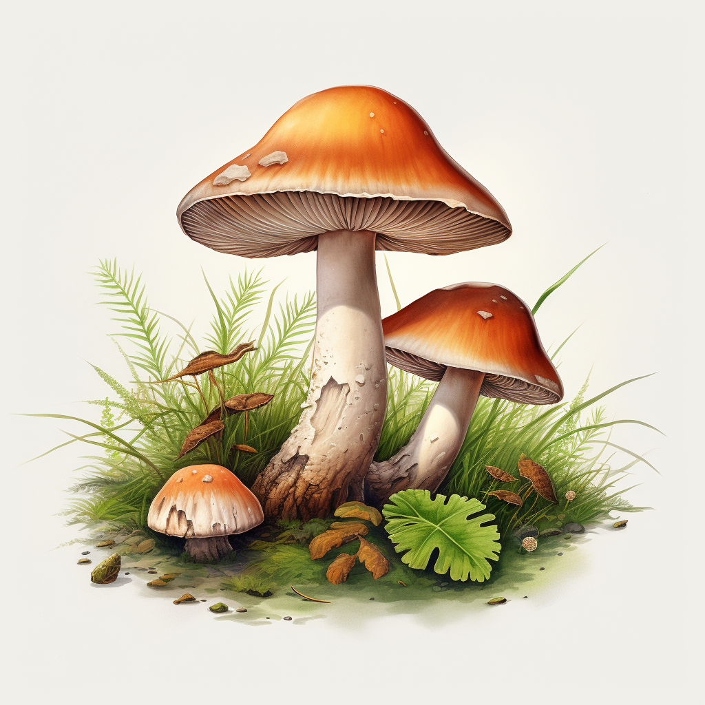 Realistic Boletus Edulis Mushroom Photo