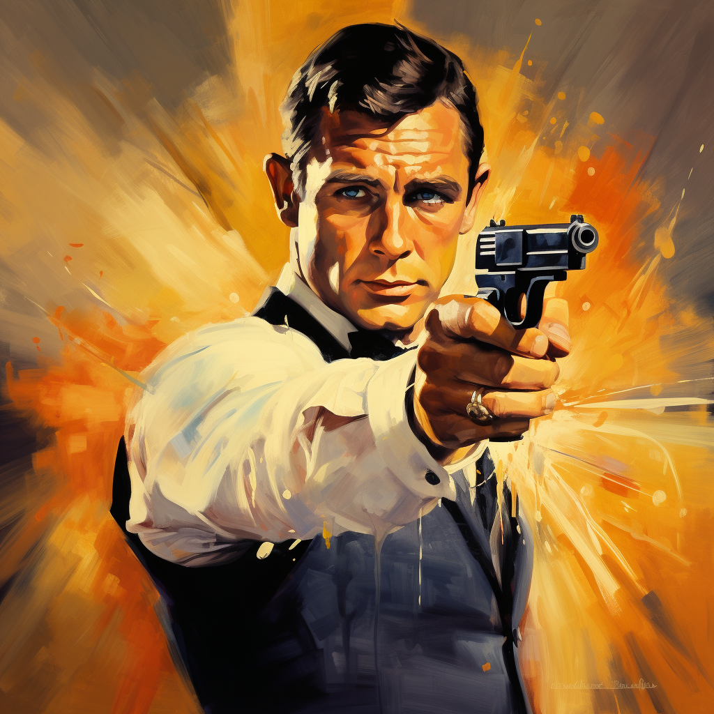 Bond 007 Hero with empty hands