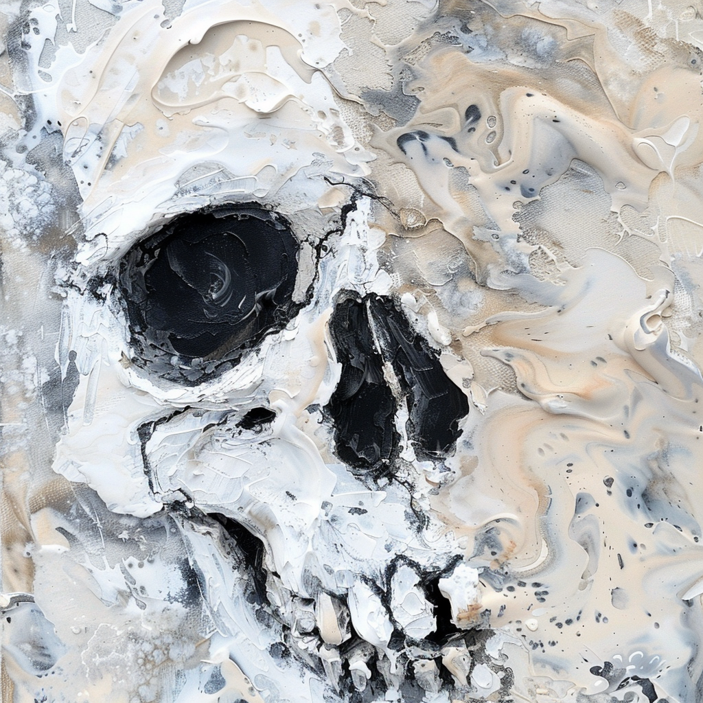 Bone Ash Painting Art Image