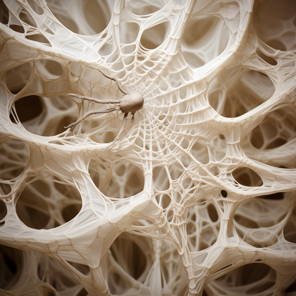 Abstract bone spiderweb photo