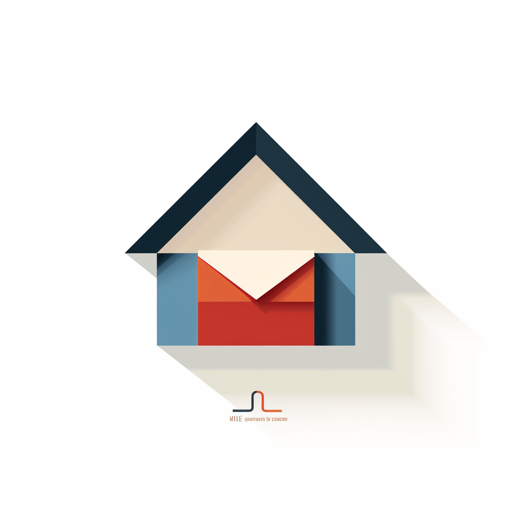 Booking confirmation envelope with house silhouette