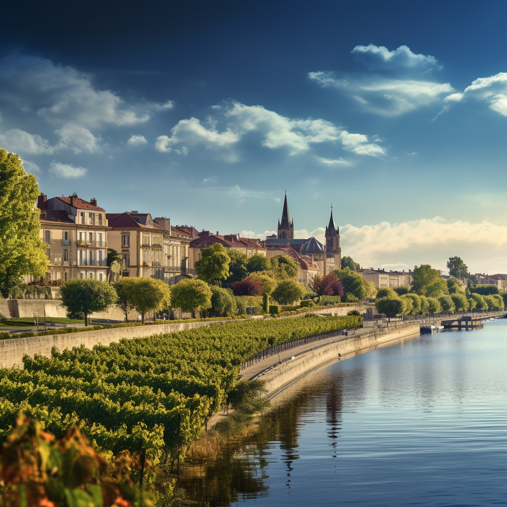 Beautiful vineyards in Bordeaux