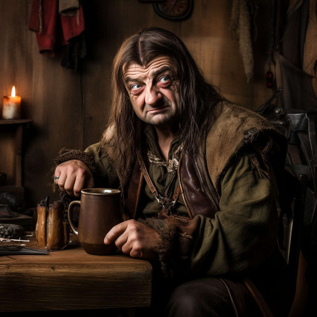 Boromir in Lord of the Rings played by Mr. Bean