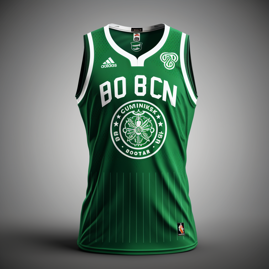 Stylish Boston Celtics jersey design