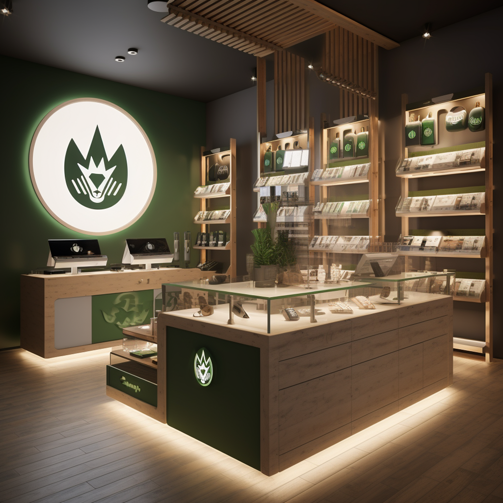 Boutique Pharmacy Weed Logo Real Wolf