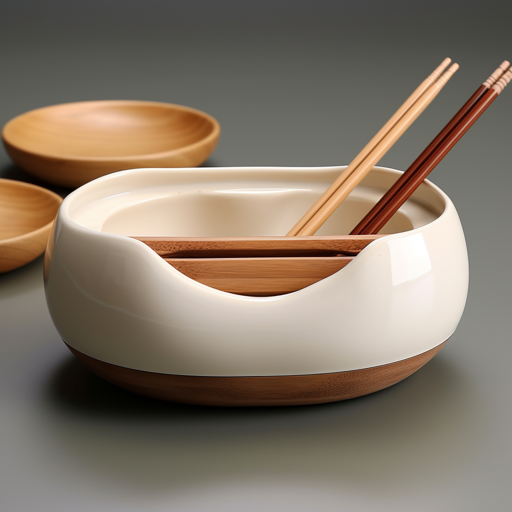 Stylish bowl chopstick storage box