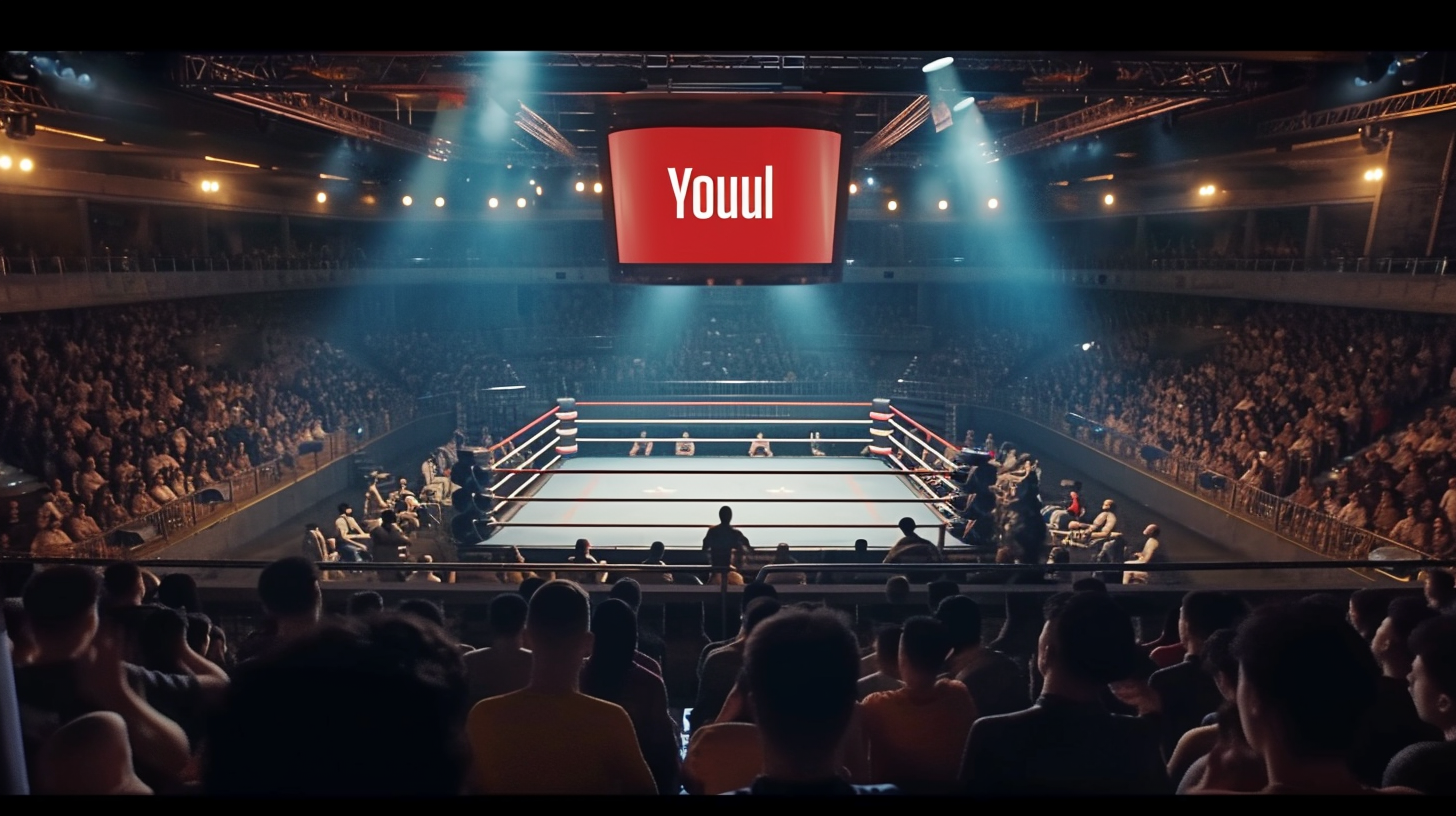 Boxing Ring Audience YouTube Logo