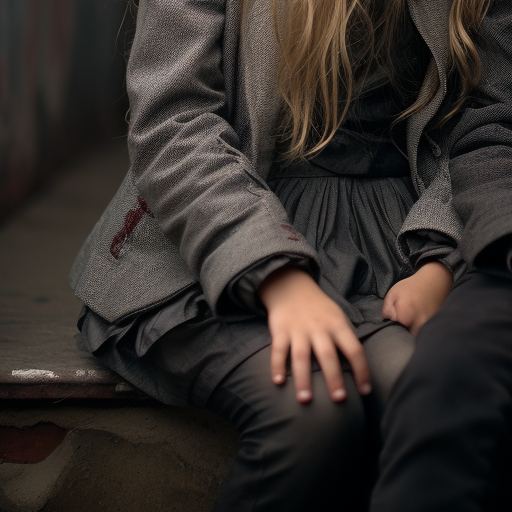 Intimate moment of a boy and a girl