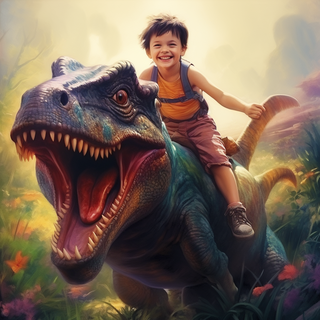 Exciting Dinosaur Adventure With Little Boy