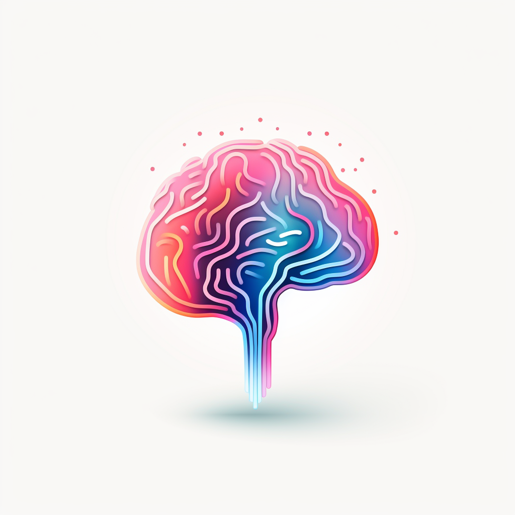 Simple design brain logo