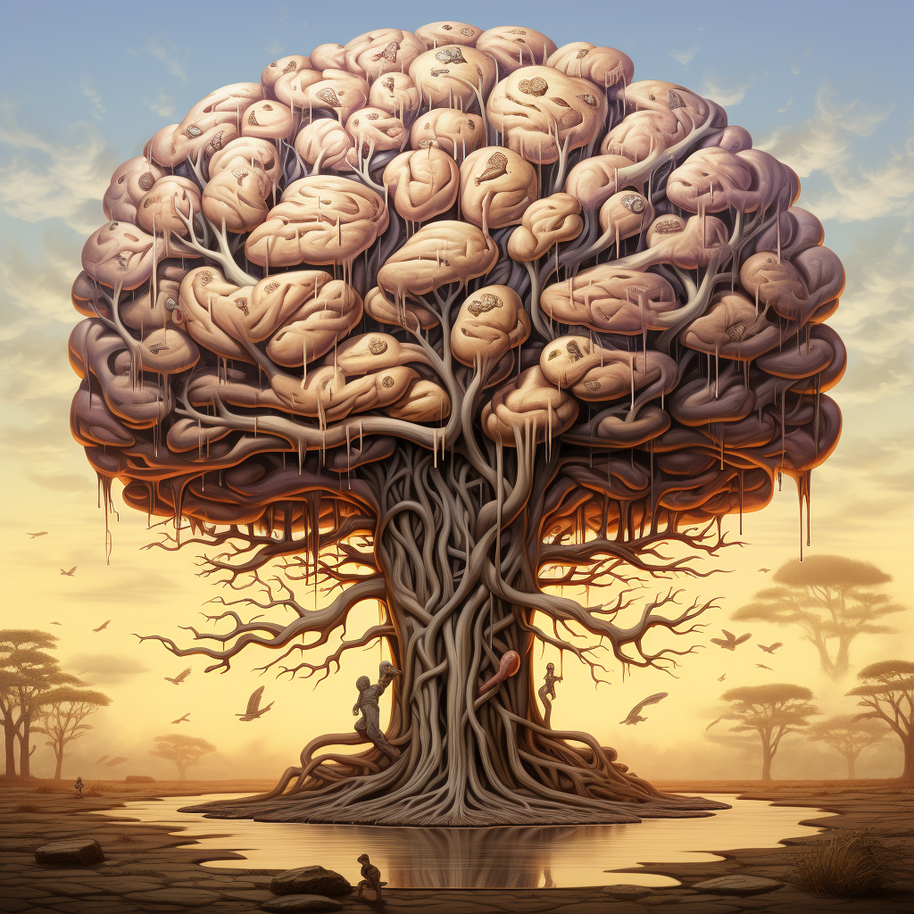 Illustration of a Brain Tree