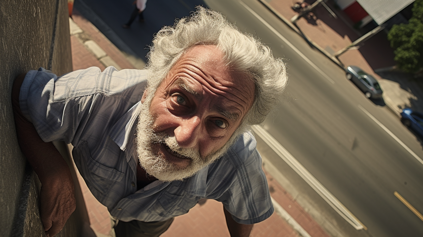 Photojournalism of an Old Man in Brasília