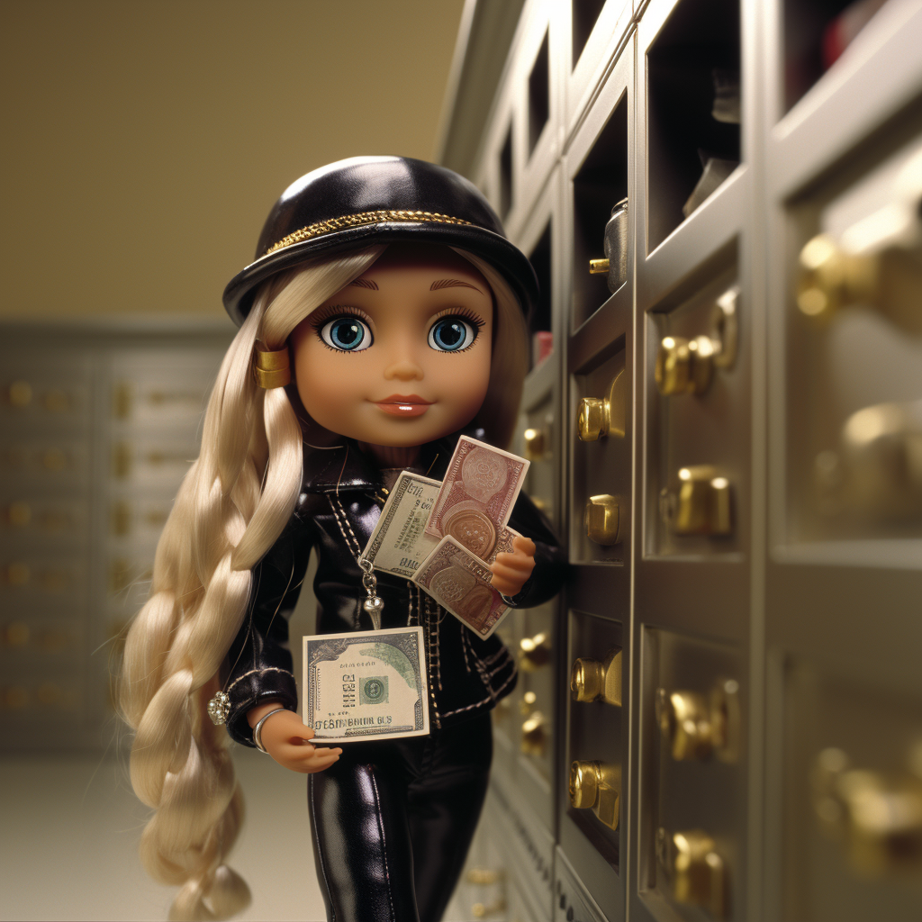 Bratz Doll Robbing Bank