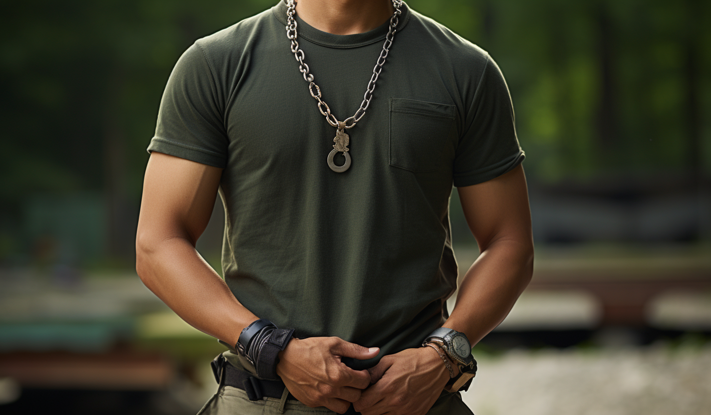 Close-up of resilient Asian man in outdoor clothing