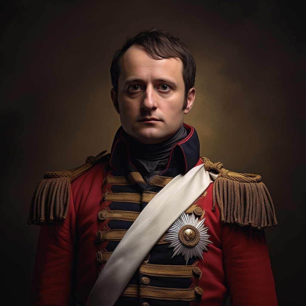 Realistic image of brave Napoleon