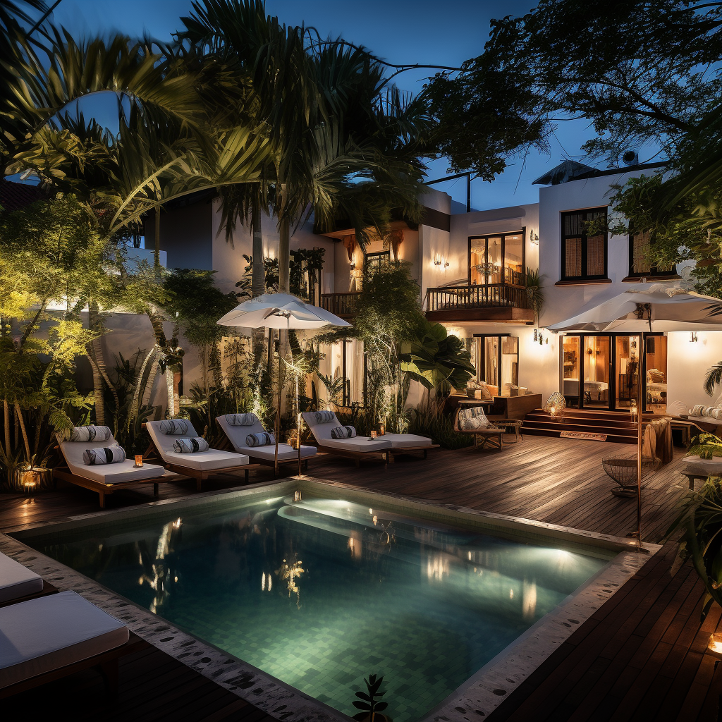 Exquisite boutique hotel with pool in Brazil