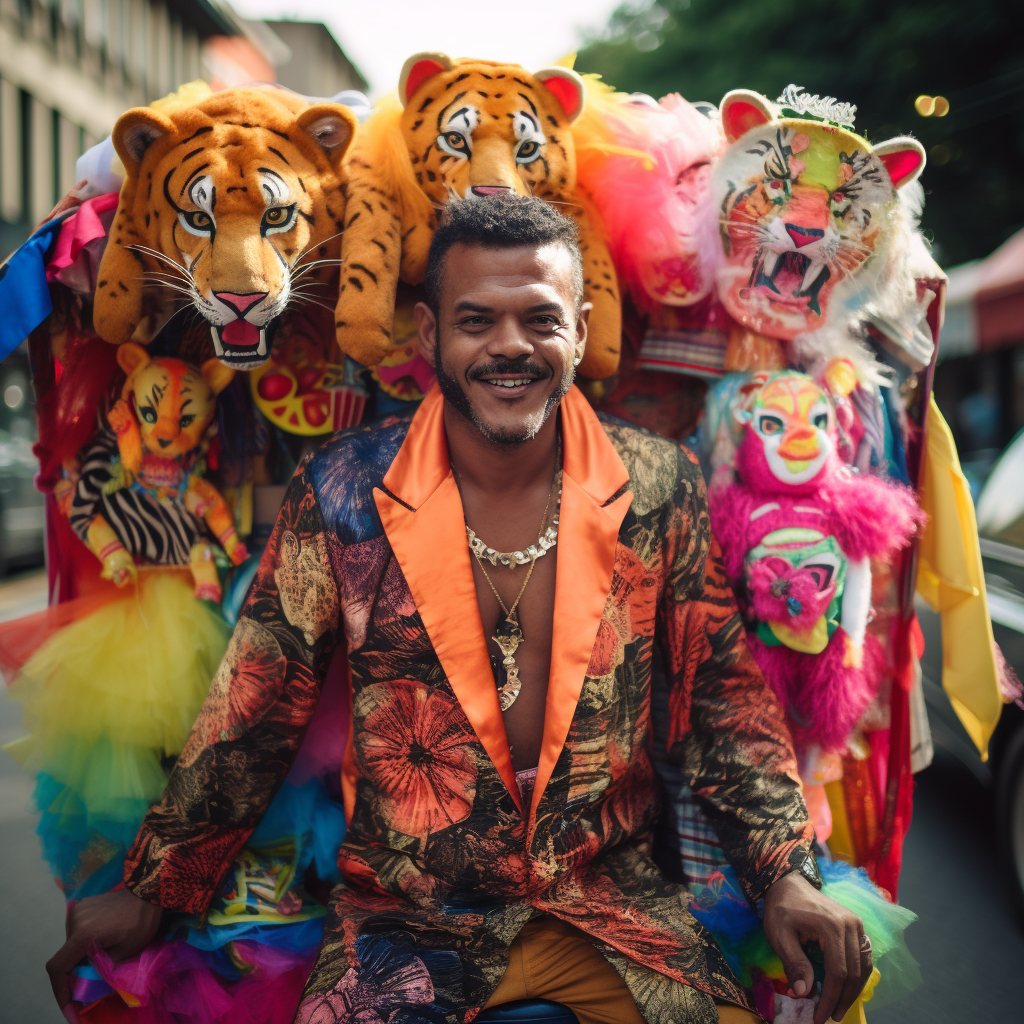 Street Carnaval Vendor Costumes