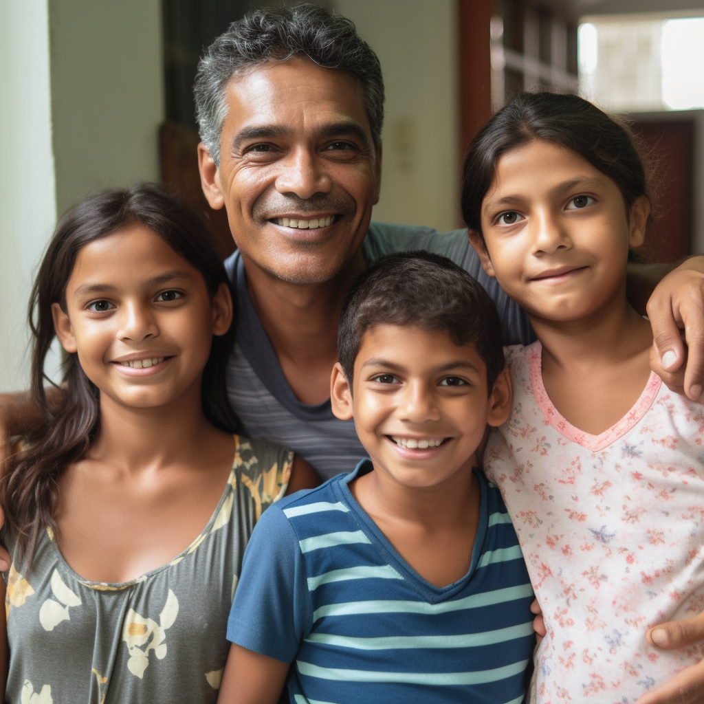 Brazilian Family with 2 Children