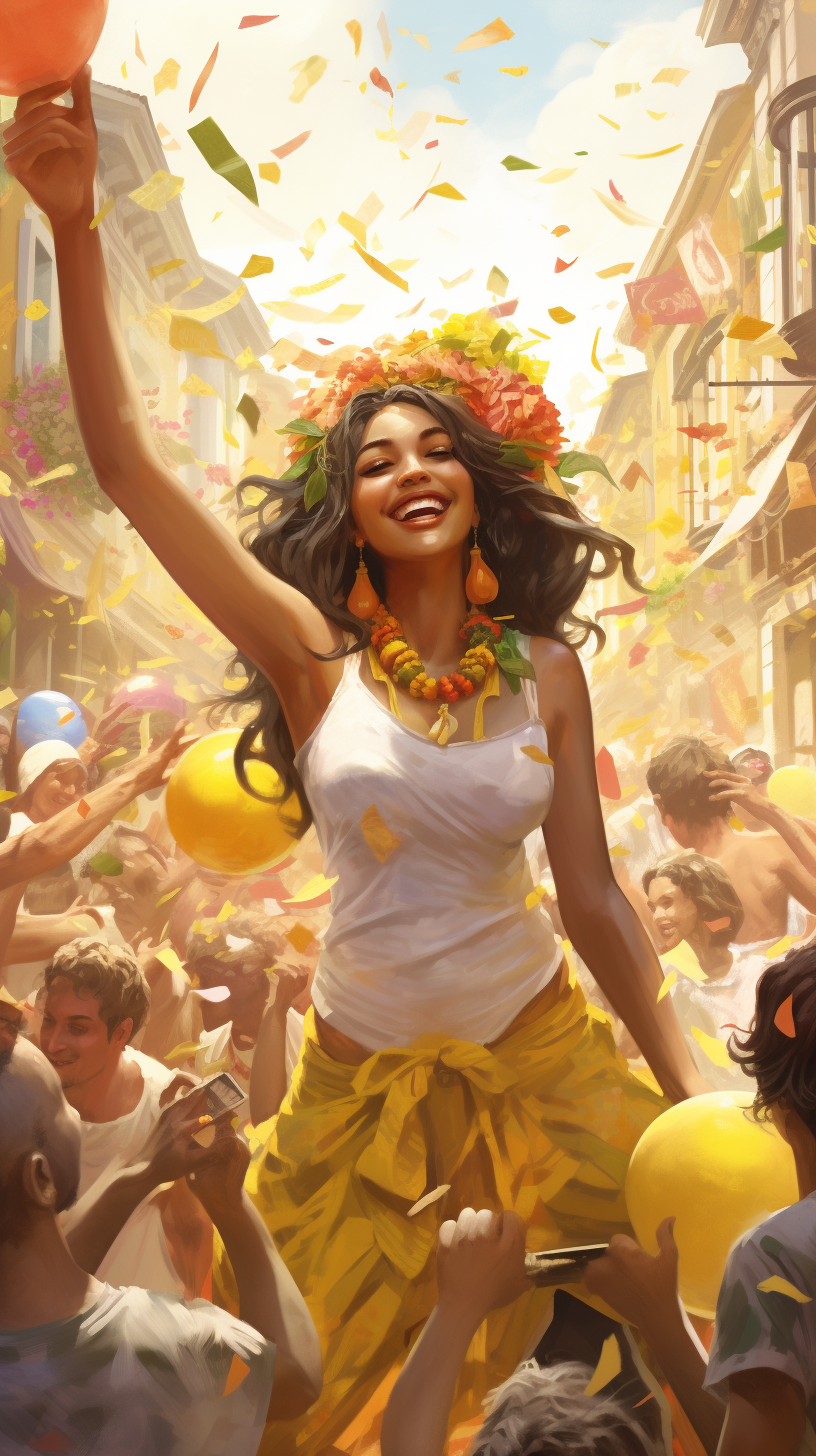 Colorful Brazilian June Festival Illustration