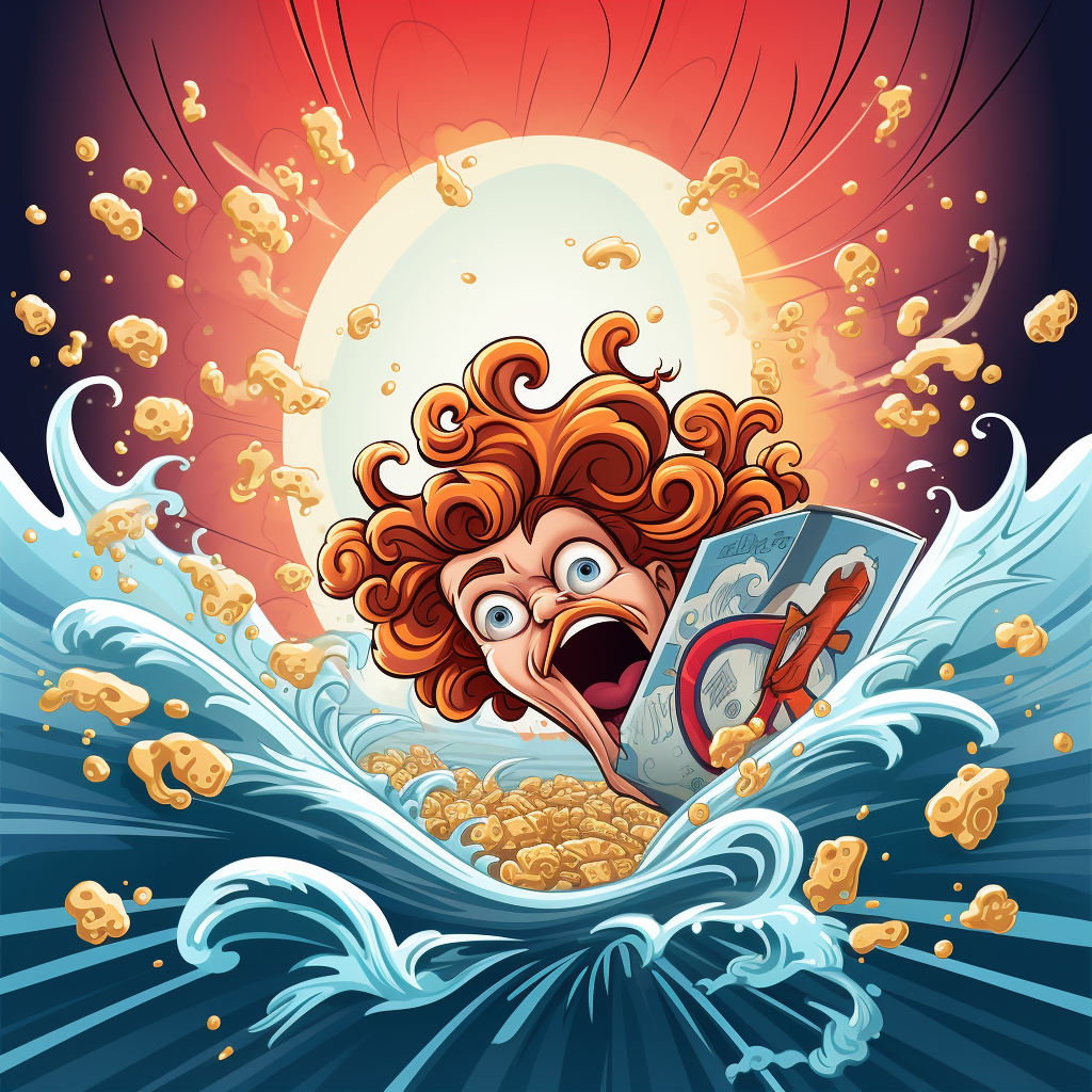 Stylized Cartoon Design for Breakfast Cereals