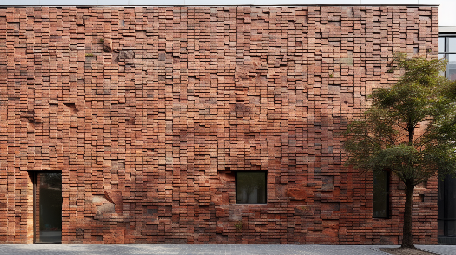 Brick and stone facade