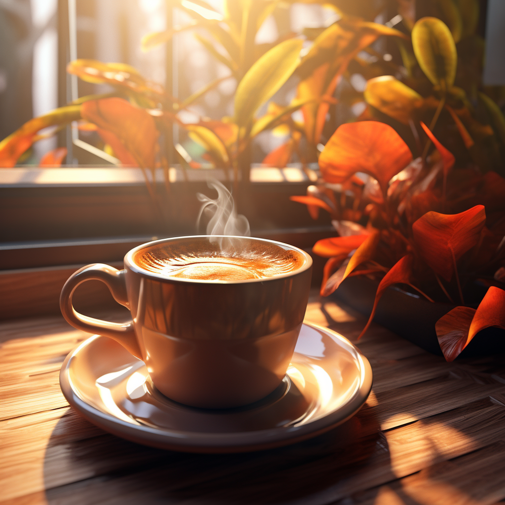 A vibrant cup of aromatic coffee