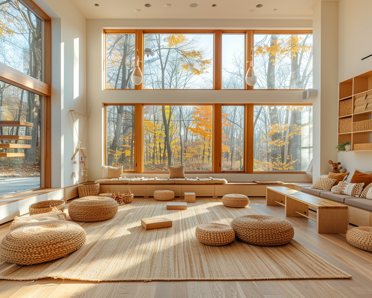 Preschool Playroom with Natural Light