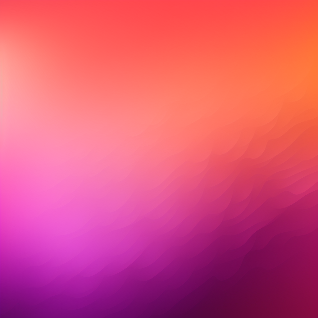 Colorful gradient background in tangerine, pink, and purple hues