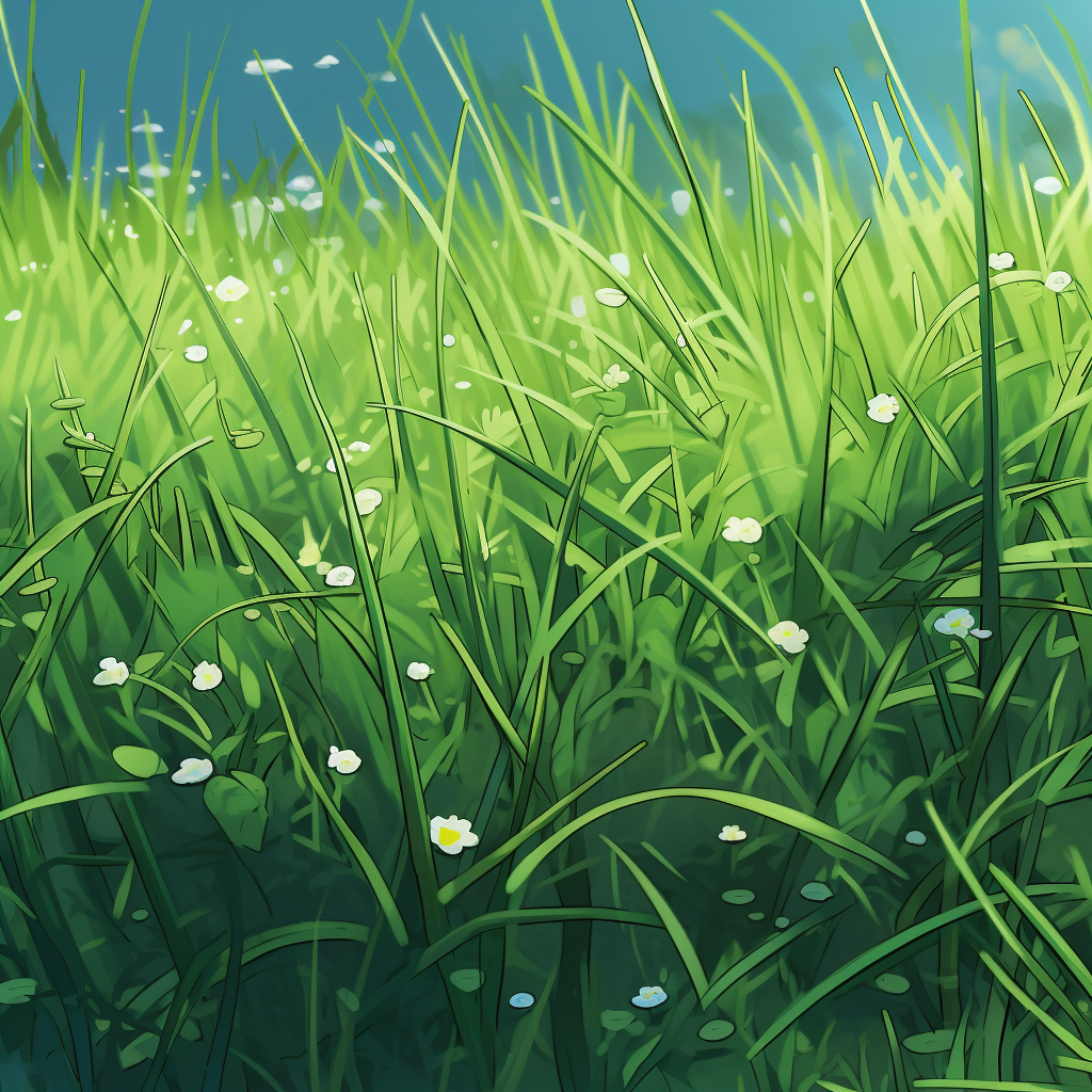 Close-up of lush green grass