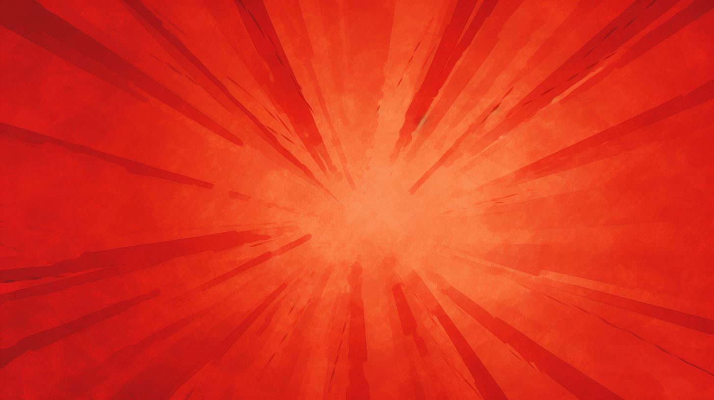 Bright red sunburst texture