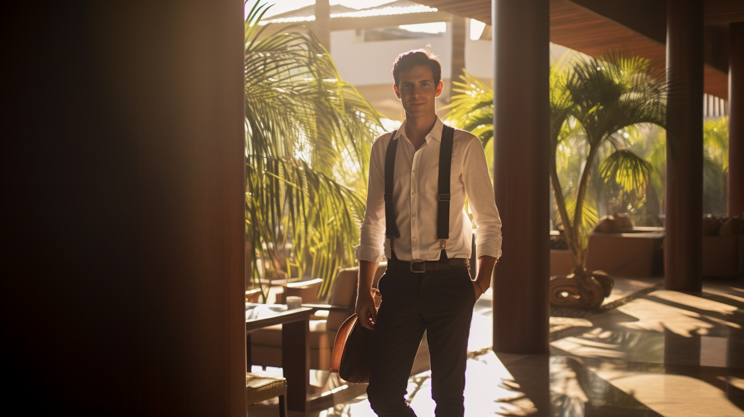 Handsome Millionaire in Elegant Nayarit Hotel