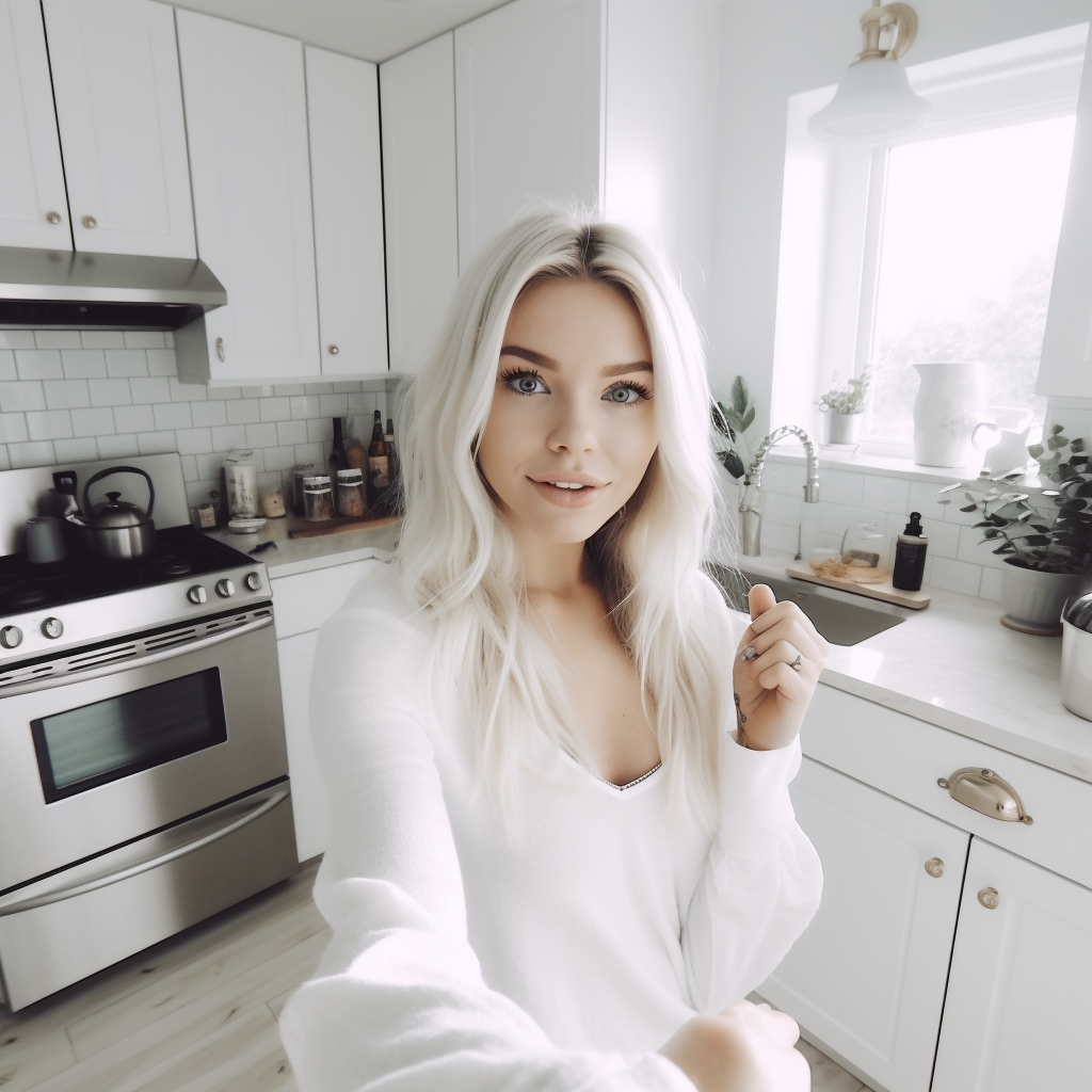 Bright White IKEA Kitchen Influencer