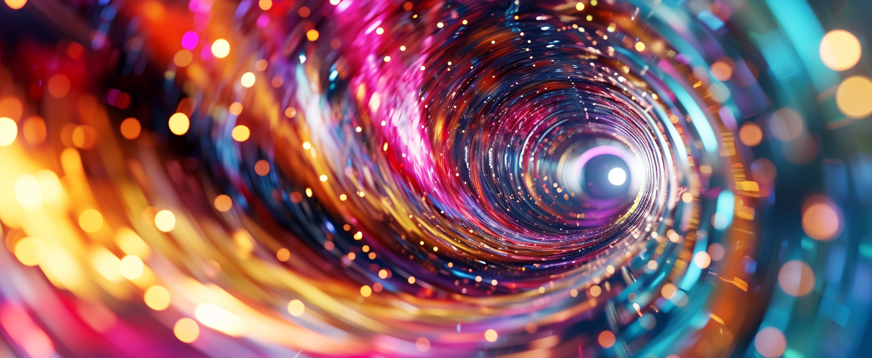 Vibrant data stream vortex