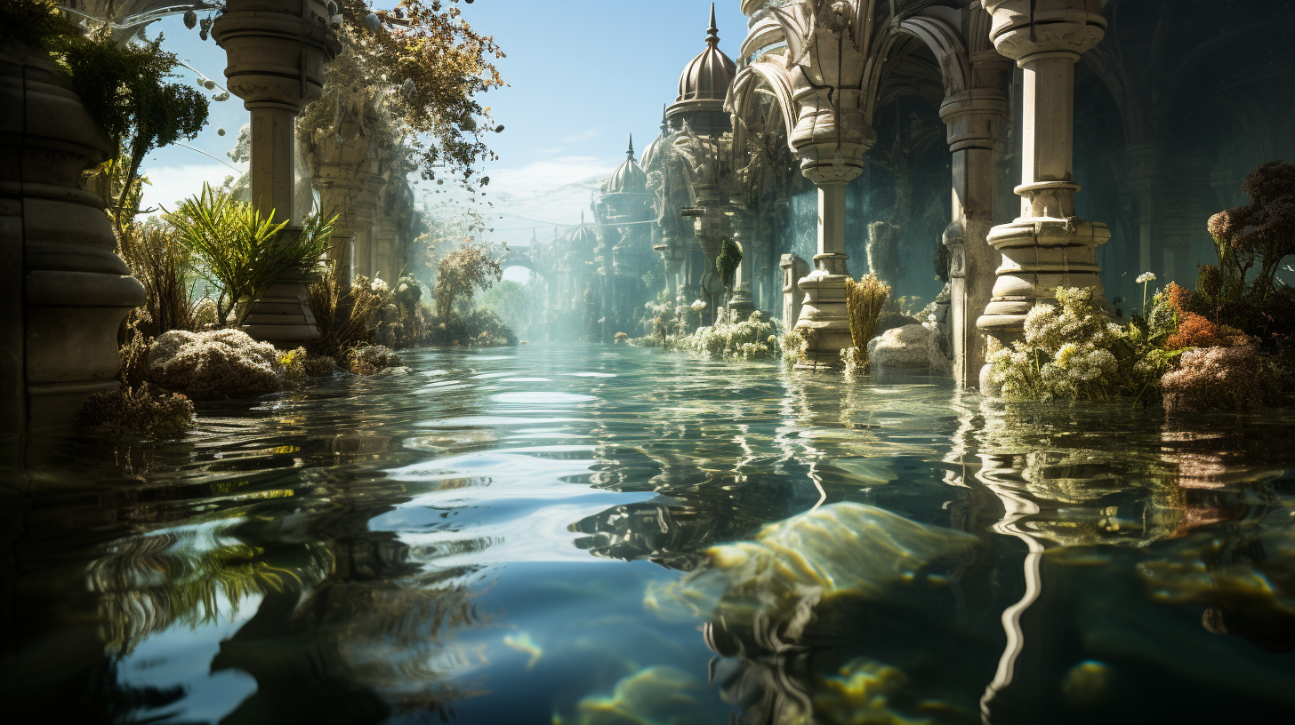 Brighton Pavillion underwater view