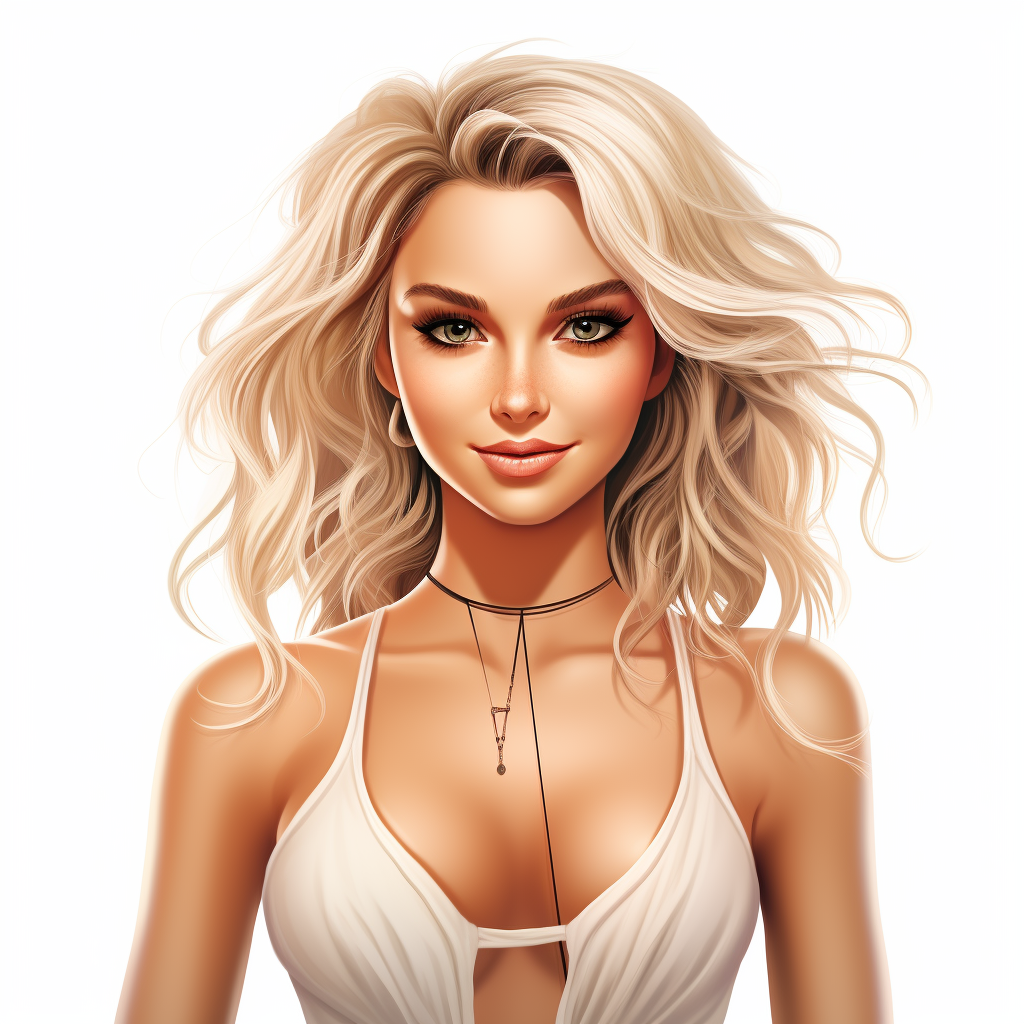 Britney Spears in cartoon headshot