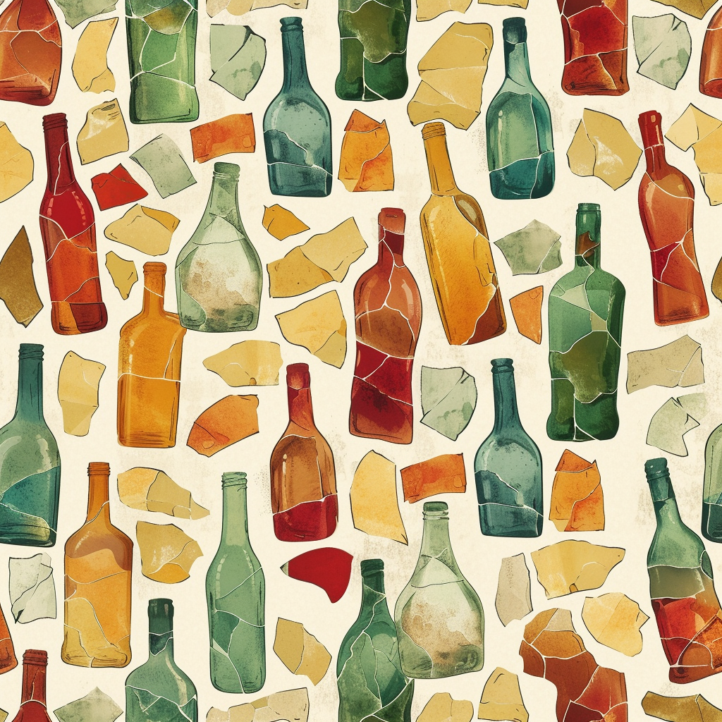 Broken Bottle Pattern Image