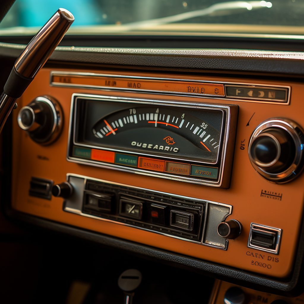 Vintage Bronco Radio Dash