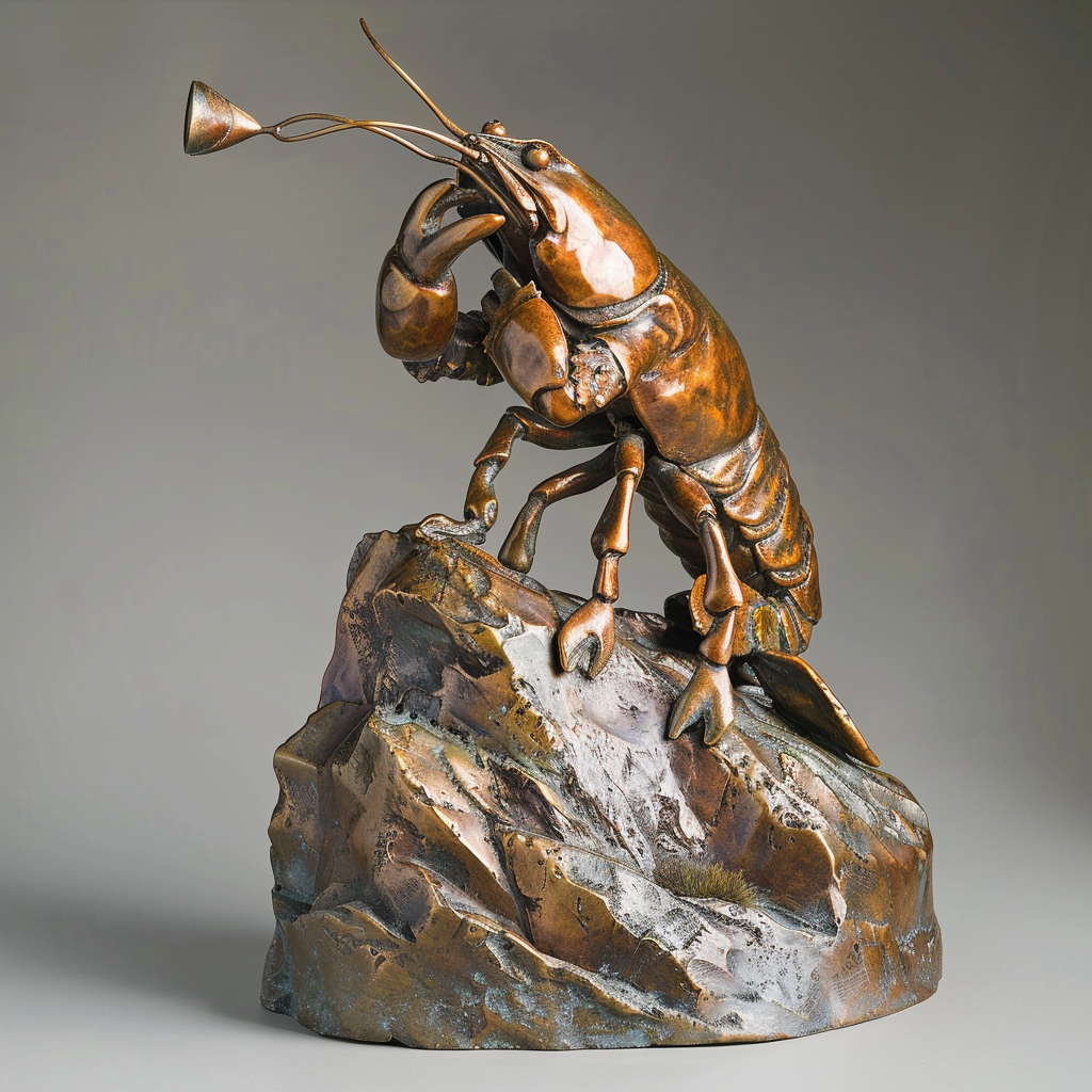 Whistling River Crayfish Sculpture