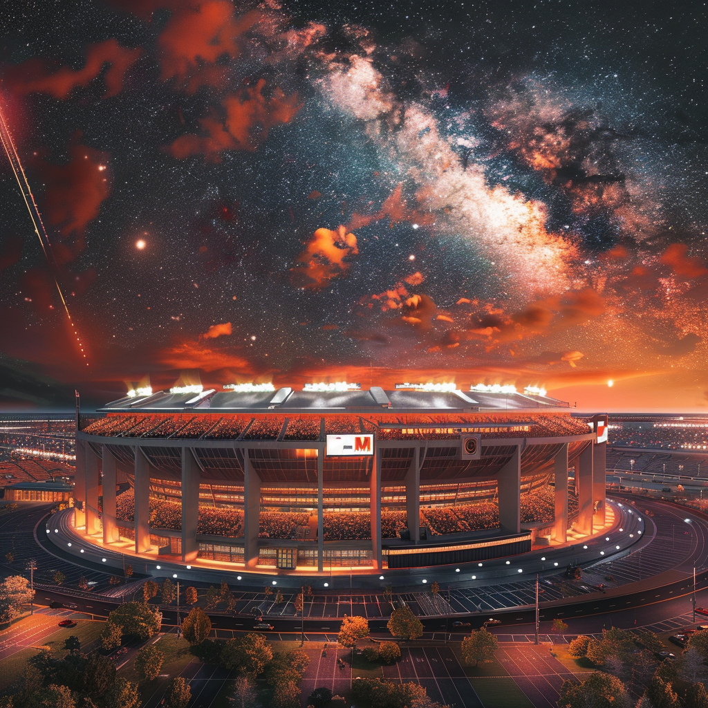 Browns Stadium in Space