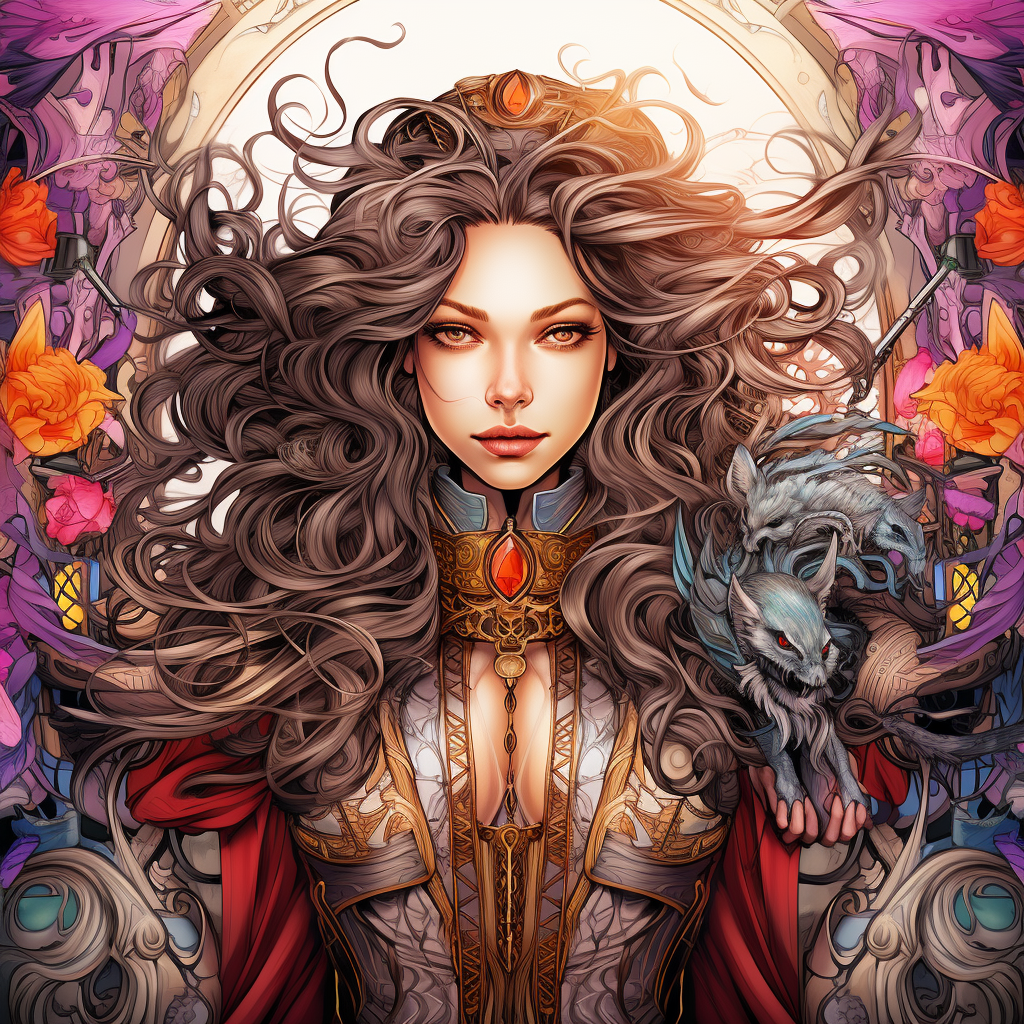 Dark fantasy coloring book cover