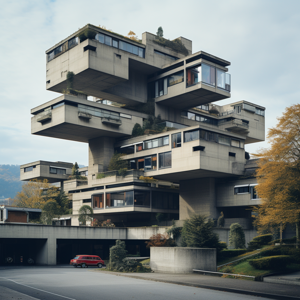 Captivating Brutalism-Swiss Architecture Photo