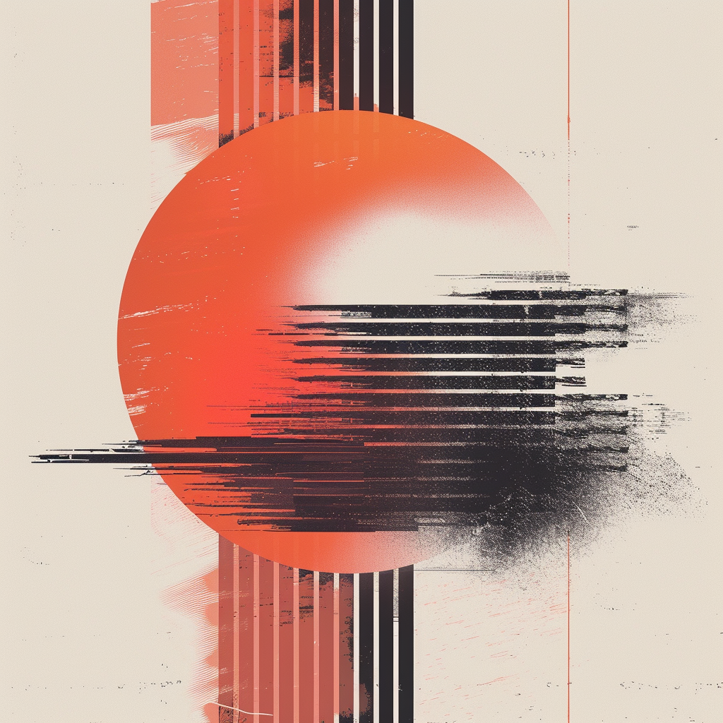 Gradient abstract art design Pantone oriole