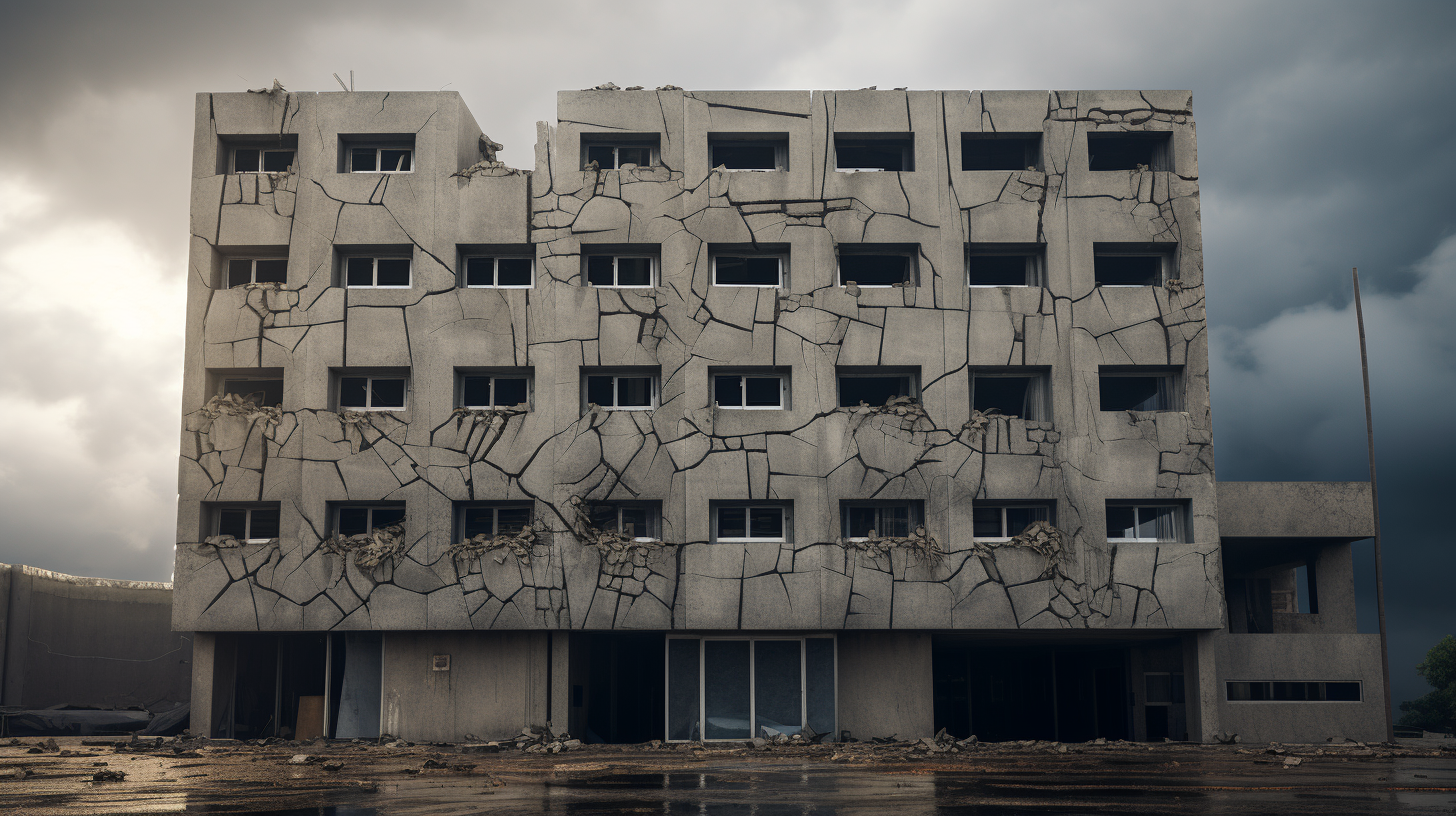 Brutalist School Building Latinamerican Facade