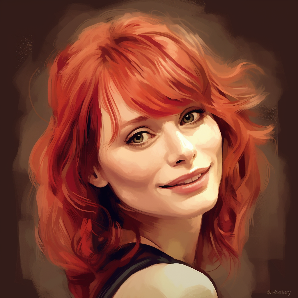 Bryce Dallas Howard Caricature Portrait