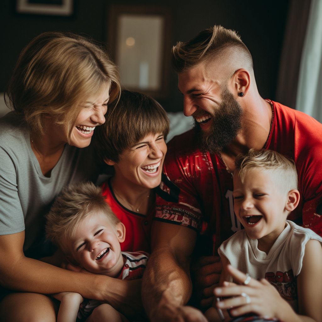 Bryce Harper's Family Laughing at Man with Bowl Cut