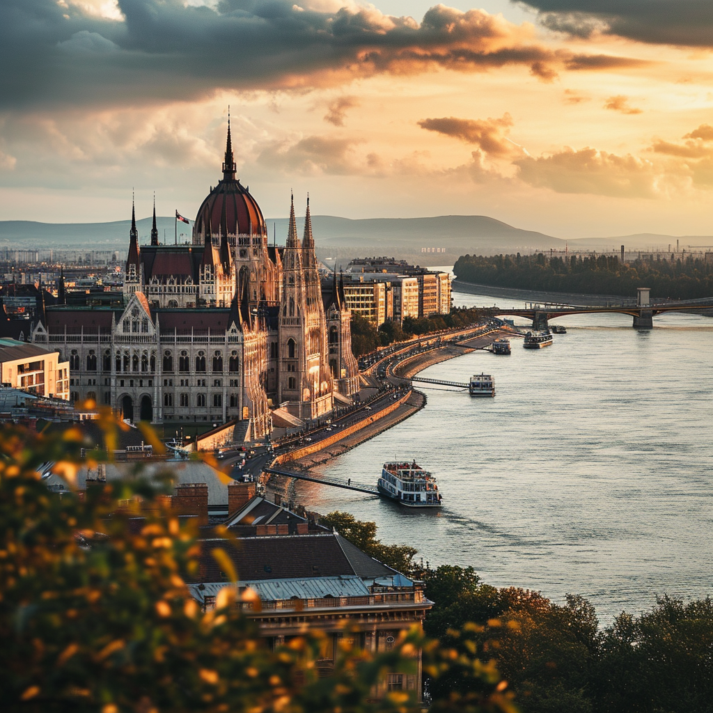 Awe-inspiring Budapest Parliament and Danube view