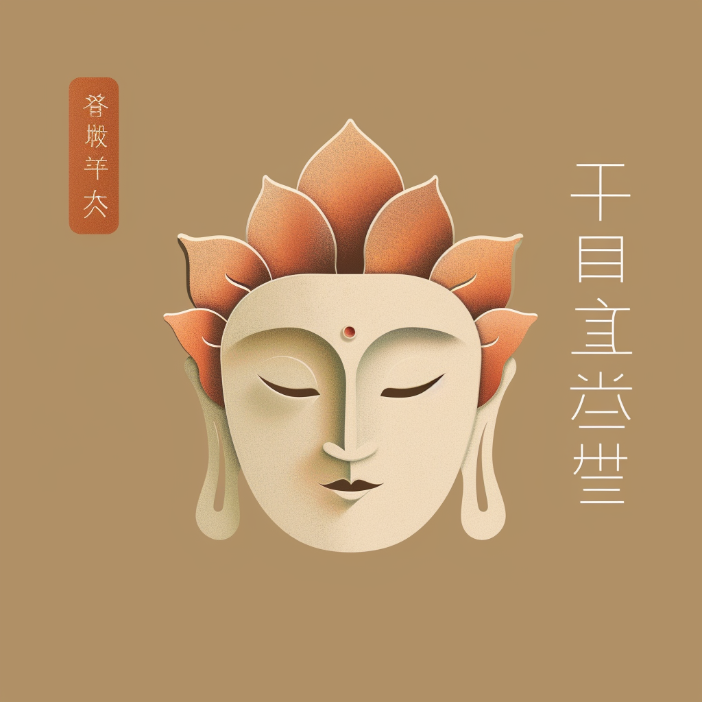 Logo with Buddhism Sanskrit Chinese