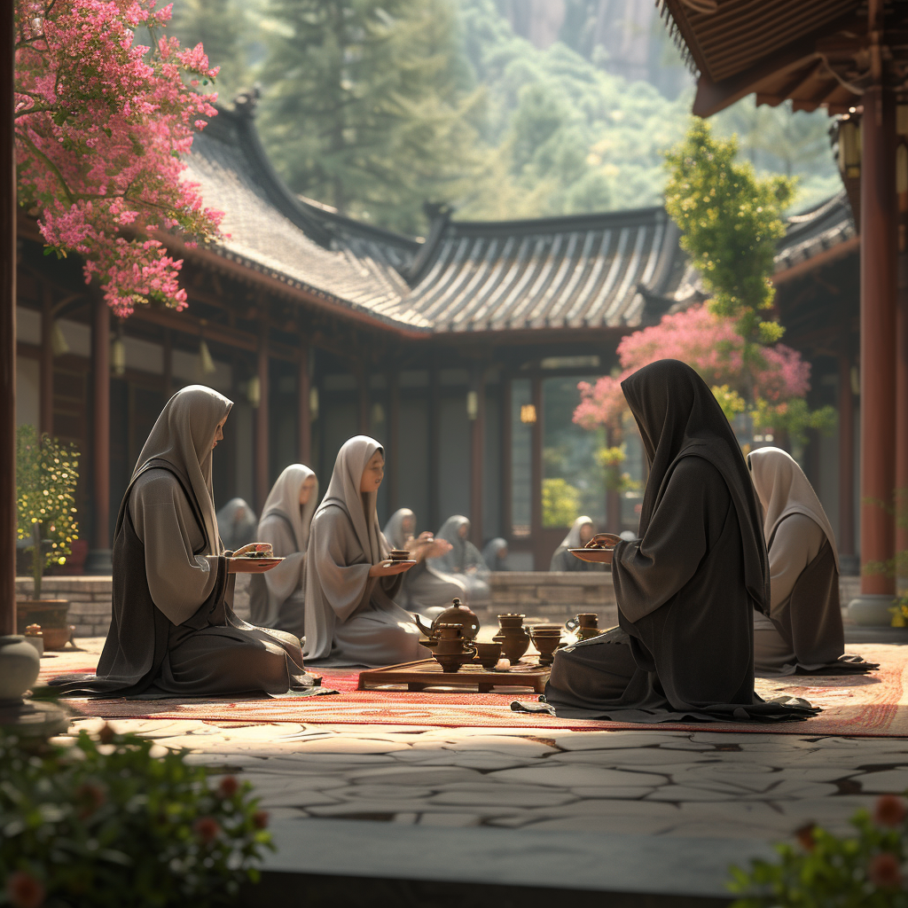 Buddhist Nuns Tea Monastery